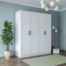 Hanah Home Armario Blanco BA194 - 4574